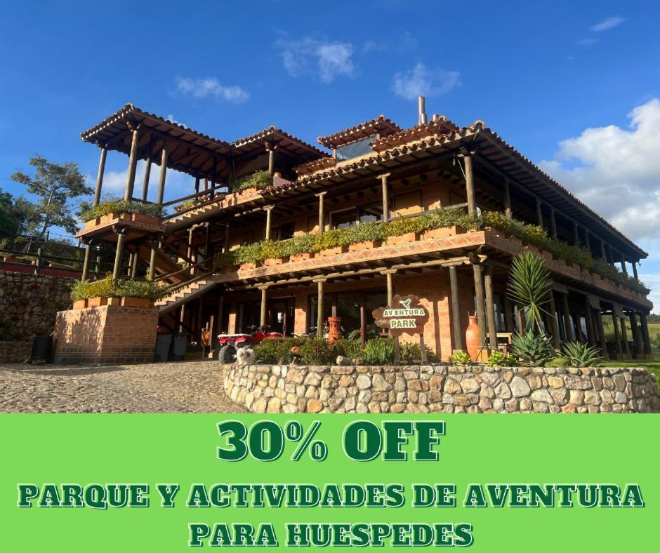 Hotel, Bungalows, Chalet Y Cabanas Aventura Park Villa De Leyva La Periquera Dış mekan fotoğraf